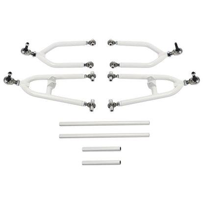 Solid Spare Front Control A-Arms +2+1 For Yamaha Banshee 350 YFZ 350 1987-2006 White+Silvery