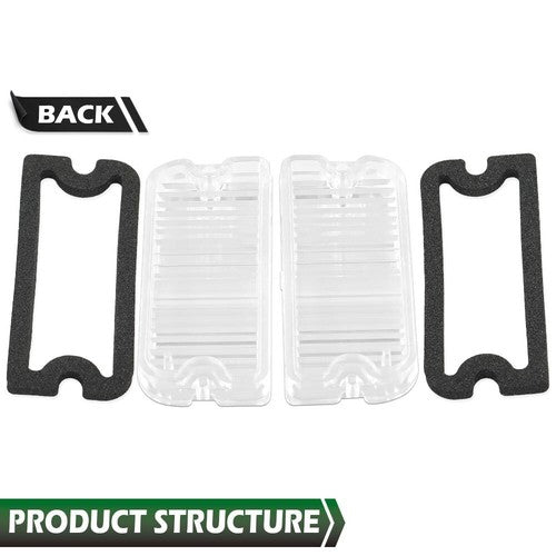 Solid Spare Fit For 1964 1965 Buick Skylark Special Back Up Light Lenses & Gaskets & Screws