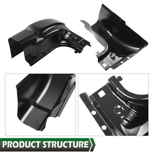 Solid Spare Fit For 99-16 Ford Super Duty Standard Cab Inner&Outer Rocker Panels+Cab Corner