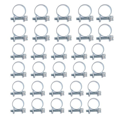 Solid Spare (1/4", 5/16", 3/8") 30 PCS Fuel Injection Hose Clamp / Auto Fuel Clamps