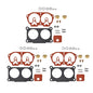 Solid Spare 3 Pcs Carburetor Carb Rebuild Kit Fits For Yamaha Outboard V4 115HP 130HP NEW