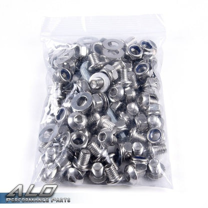 Solid Spare Universal Pocket/Rivet Style Fender Flares Screw/Bolt Hardware Kit Fit For Ford