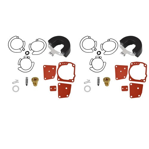 Solid Spare V4 V6 90 100 115 150 175 HP For Johnson Evinrude Carburetor Carb Rebuild Kit x2