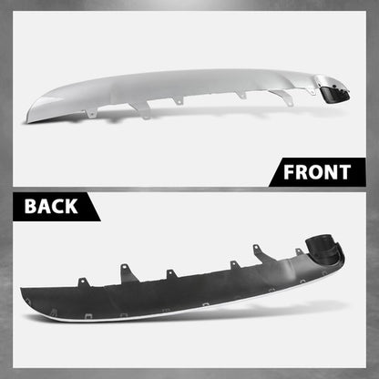 Solid Spare Valance Fit For 2016-2018 Toyota RAV4 Bumper Guard Plastic Silver Rear Lower