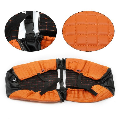 Solid Spare Front&Rear Seat Covers Fits For Yamaha Drive/Drive 2 2007-UP Golf Cart-Orange