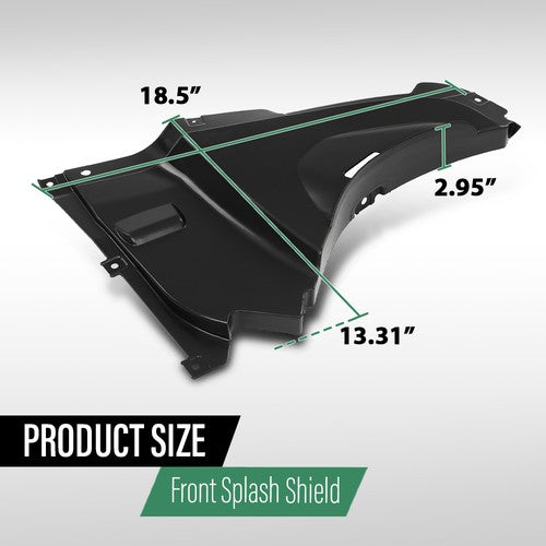 Solid Spare Fender Liner Splash Shield Fit For BMW 328i 2013-2016 Front Left & Right Side
