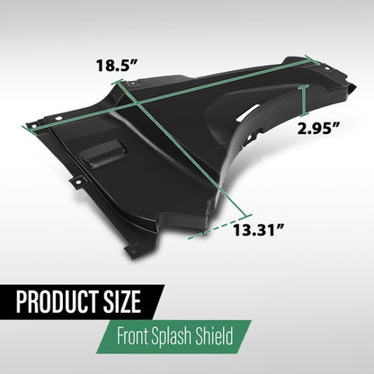 Solid Spare Fender Liner Splash Shield Fit For BMW 328i 2013-2016 Front Left & Right Side