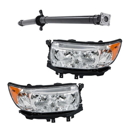 Solid Spare For 06-08 Subaru Forester Halogen Headlight Assembly LH+RH Driveshaft Prop Shaft