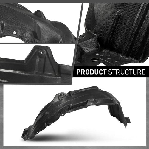 Solid Spare Fit For 2006-2012 Toyota RAV4 Front Left+Right Fender Liner Splash Shield
