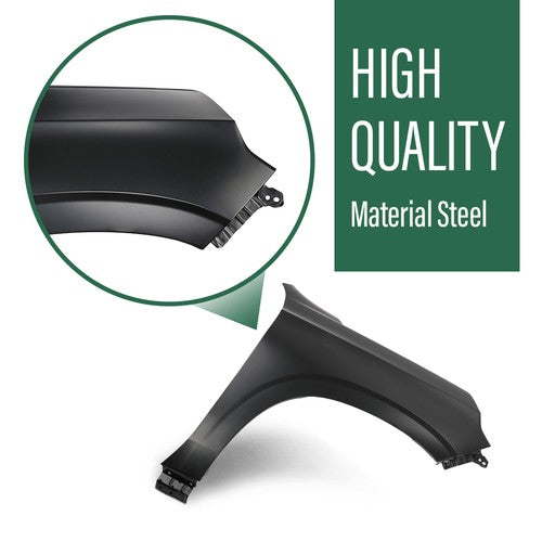 Solid Spare Front Fender Passenger Side 84384211 Fit For 2021-2024 Chevrolet Suburban Tahoe