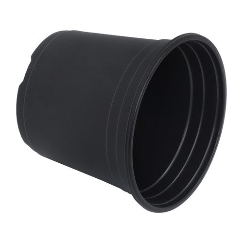 Solid Spare 100 Pcs 6' Plastic Flower Pots Seedling Cups Black W/Drainage Hole