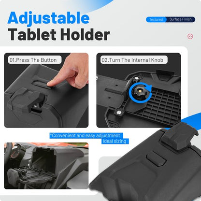 Solid Spare Tablet Holder Electric Device Mount For 2017-2025 2018 2019 Can Am Maverick X3