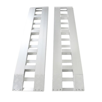 Solid Spare 2Pcs 72 × 14 Aluminum Truck Car Auto Trailer Ramps Hook ends knife foot 6500LBS