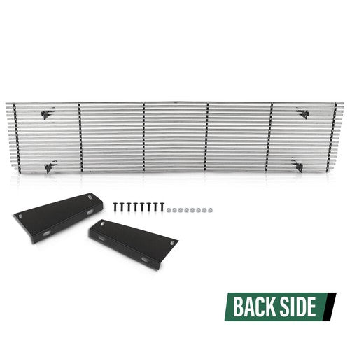 Solid Spare Fit For 73-80 Chevy GMC Blazer C/K Pickup Suburban Silver Billet Grille Insert