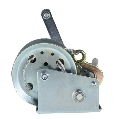 Solid Spare Hand Winch 4.0mm*10m Rope High Carbon Steel For Trailer Boat ATV 1200lbs