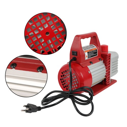 Solid Spare 1/3HP 110V 60Hz Air Vacuum Pump 4CFM HVAC & A/C Refrigeration Kit Manifold Gauge
