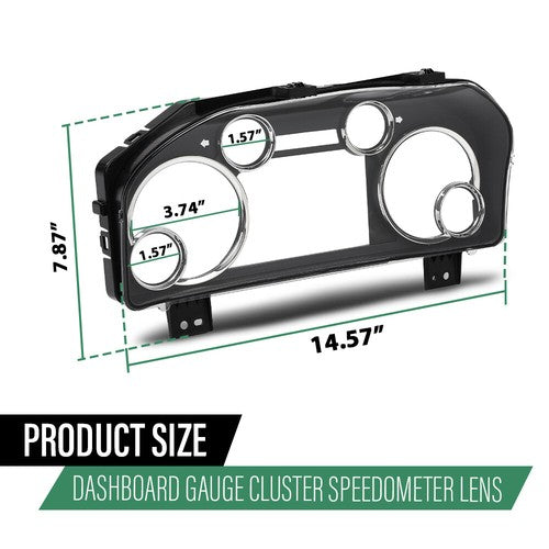 Solid Spare Fit For 2013-2018 Dodge Ram 1500 2500 Instrument Speedometer Gauge Cluster Lens