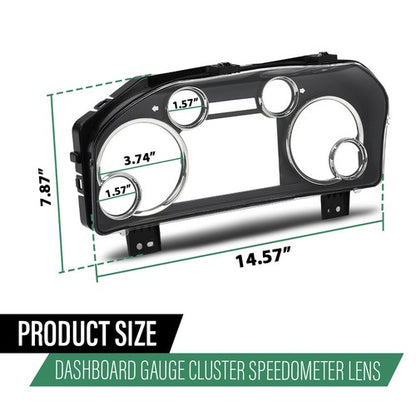 Solid Spare Fit For 2013-2018 Dodge Ram 1500 2500 Instrument Speedometer Gauge Cluster Lens