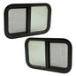 Solid Spare 2PK Universal 16" x 25" Horizontal RV Window Tinted Glass Sliding For RV Camper