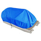 Solid Spare Blue 21 - 24 FT Waterproof Heavy Duty Fabric Trailerable Pontoon Boat Cover