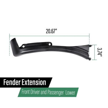Solid Spare Front Left+Right Fender Extension Fit For 1996-2023 Chevrolet Express GMC Savana