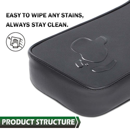 Solid Spare Fit For 1967-1982 Chevrolet Corvette Center Console Armrest Pad Black Leather