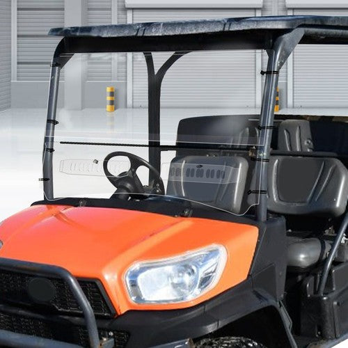 Solid Spare 2 Piece Clear Front Vented Windshield For Kubota RTV1140 CPX 2009-2016