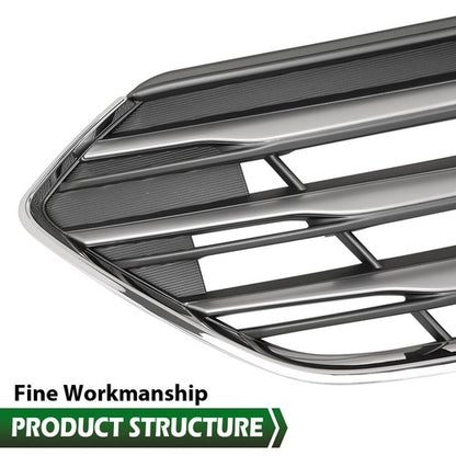 Solid Spare Fit For 2017-2018 Hyundai Santa Fe Sport Front Bumper Upper Grille Assembly