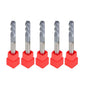 Solid Spare 1/4" 4 Flute Ball Nose Carbide End Mill 3/4" LOC 2-1/2" Overall 5PCS