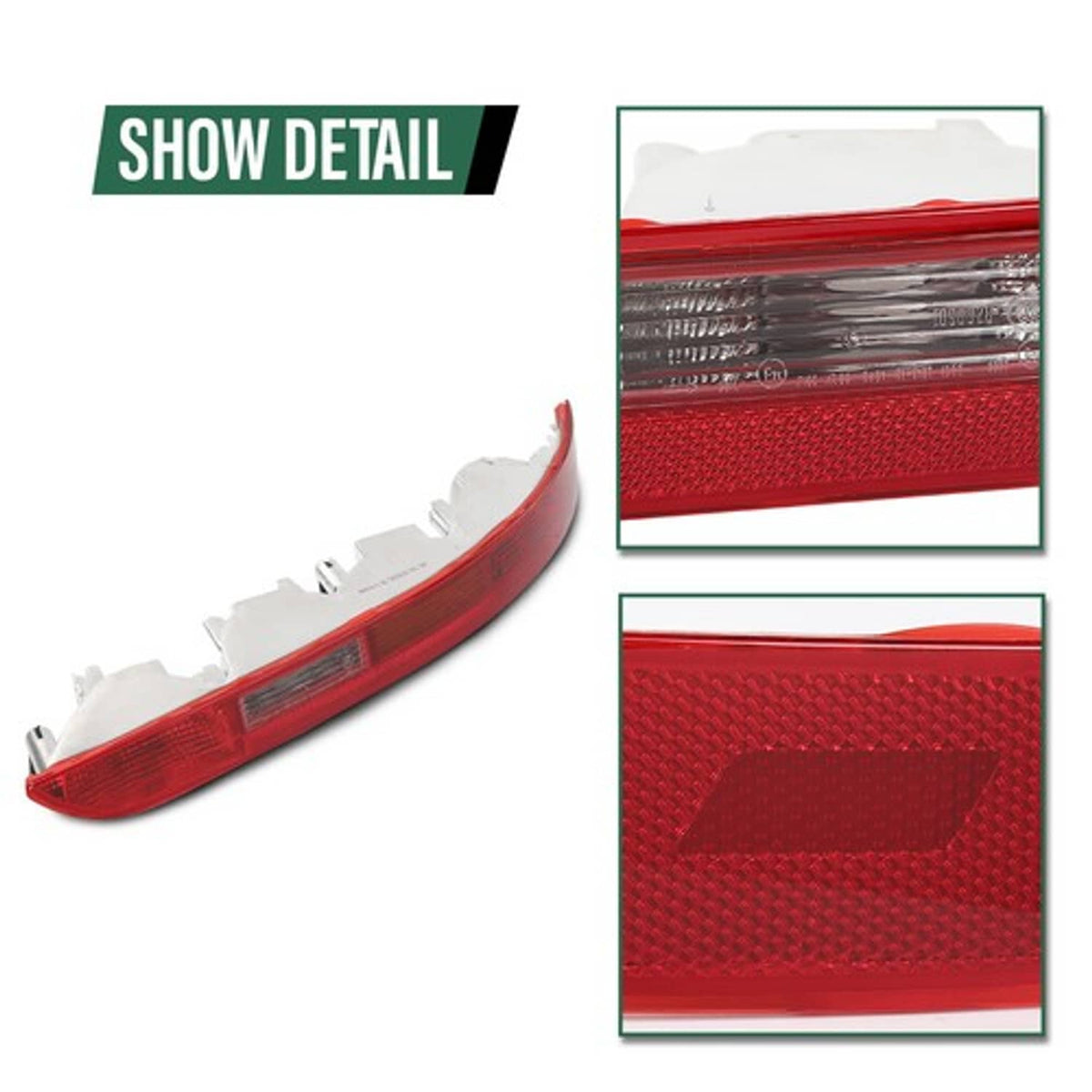 Solid Spare Rear Lower Bumper Tail Light Reverse Stop Lamp Fit For 09-16 Audi Q5 Left+Right