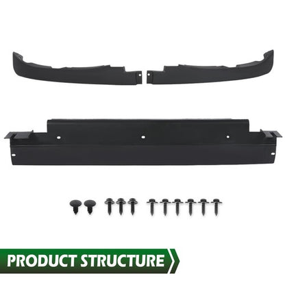 Solid Spare Fit For 2005-2013 C6 Corvette 3pcs Front Lower Spoiler Kit w/ Mount Hardware