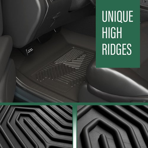 Solid Spare Fit For 2017-2023 Tesla Model 3 All Weather TPE Floor Mats Protection Liners