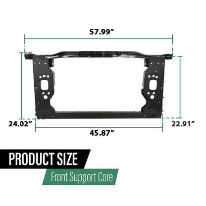 Solid Spare Fit For 2014-2019 Jeep Cherokee Radiator Support Core 68227489AA CH1225267