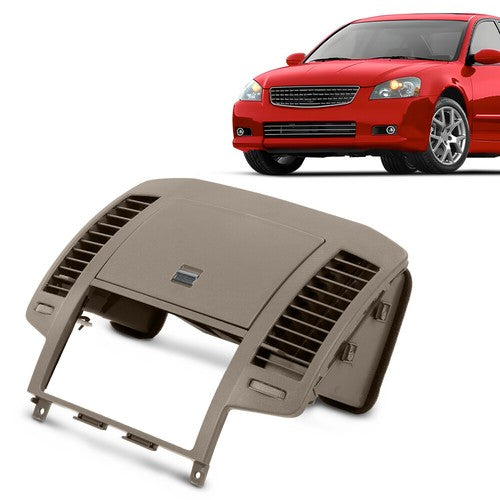 Solid Spare Fit For 05-06 Nissan Altima Dash Radio Center Air Vent Trim Bezel Storage Brown