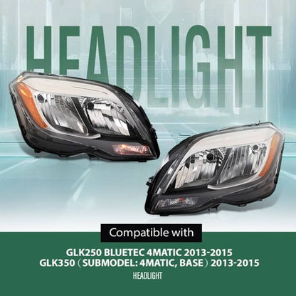 Solid Spare Halogen Headlights Left+Right Fit For 2013 2014 2015 Mercedes Benz GLK250 GLK350