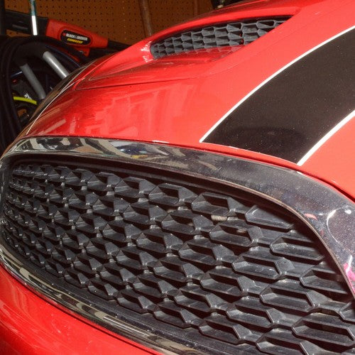 Solid Spare Chrome Grille Hood Molding Trim For 2007-2015 2009 Mini Cooper R55 R56 R58 R59