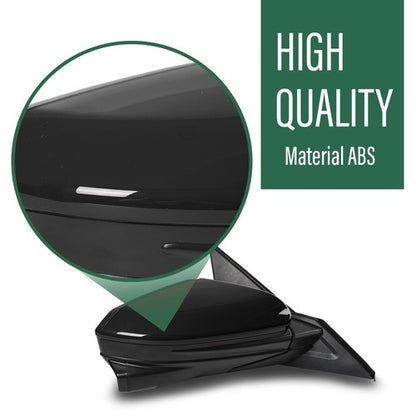 Solid Spare Fit For 16-20 Honda Civic 11 Pin Power Heated View Camera Mirror Passenger Side