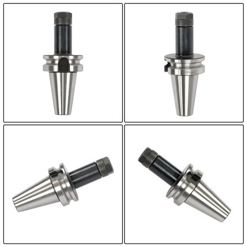 Solid Spare 3 Pcs BT40 ER16 Collet Chuck Set 100mm 4" M16 Thread CNC