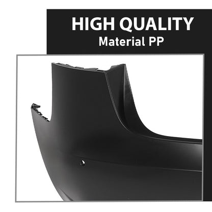 Solid Spare Fit For 17-23 Tesla Model 3 Rear Bumper Cover Fascia w/ Sensor Holes TA1100100