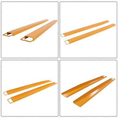 Solid Spare Pallet Fork Extensions Forklift Extensions 72" x 4.5" Heavy Duty Steel