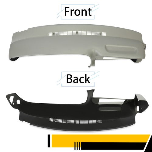 Solid Spare Molded Dash Cover Overlay for 1997-99 2000 Chevy GMC SUVs C/K1500 Suburban Grey