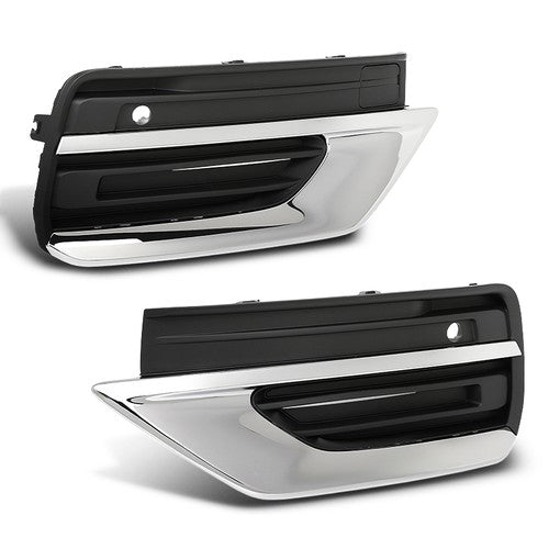 Solid Spare Fit For 2020-2024 Volvo XC90 Front Bumper Insert Fog Light Cover Left+Right
