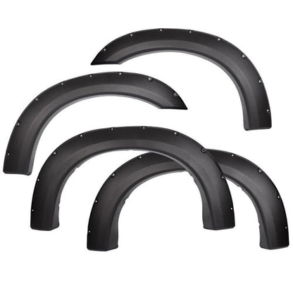 Solid Spare Pocket Rivet Fender Flares Textured Fit For 99-07 Ford F250 F350 Super Duty