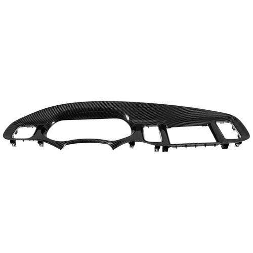Solid Spare For 2011-2014 DODGE CHARGER INSTRUMENT PANEL RADIO DASH TRIM BEZEL CARBON STYLE