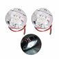 Solid Spare 2X Round 3" Marine Boat Stern Transom Lights White 6 LED Courtesy Cockpit Light