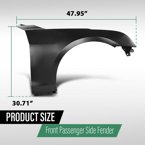 Solid Spare Fender Front Passenger Side GM1241380 84110676 Fit For 2013-2018 Cadillac ATS