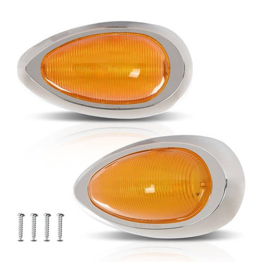Solid Spare Fit For Freightliner Sleeper Cab Trucks Side Marker Turn Signal LED Lights