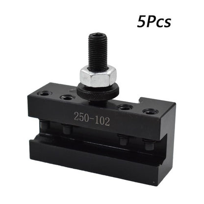 Solid Spare 5Pcs AXA 250-102 2# Quick Change Tool Post Boring Turning Holder 6-12"