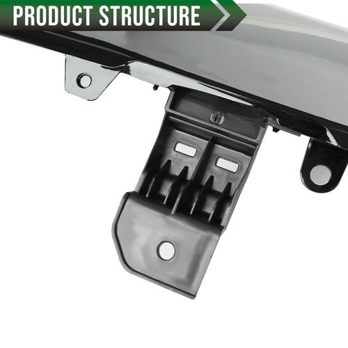 Solid Spare Fit For 2018-2020 Honda Fit Front Bumper Upper Honeycomb Grille w/ Chrome Trim