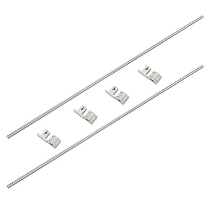Solid Spare 8mm × 650mm 2Pcs Linear Motion Rail Shaft w/ 4 SCS8UU Bearing & SK8 Rail Support
